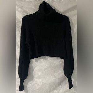 Nasty Gal Women’s Black Cowl Neck Sweater, Size S/M